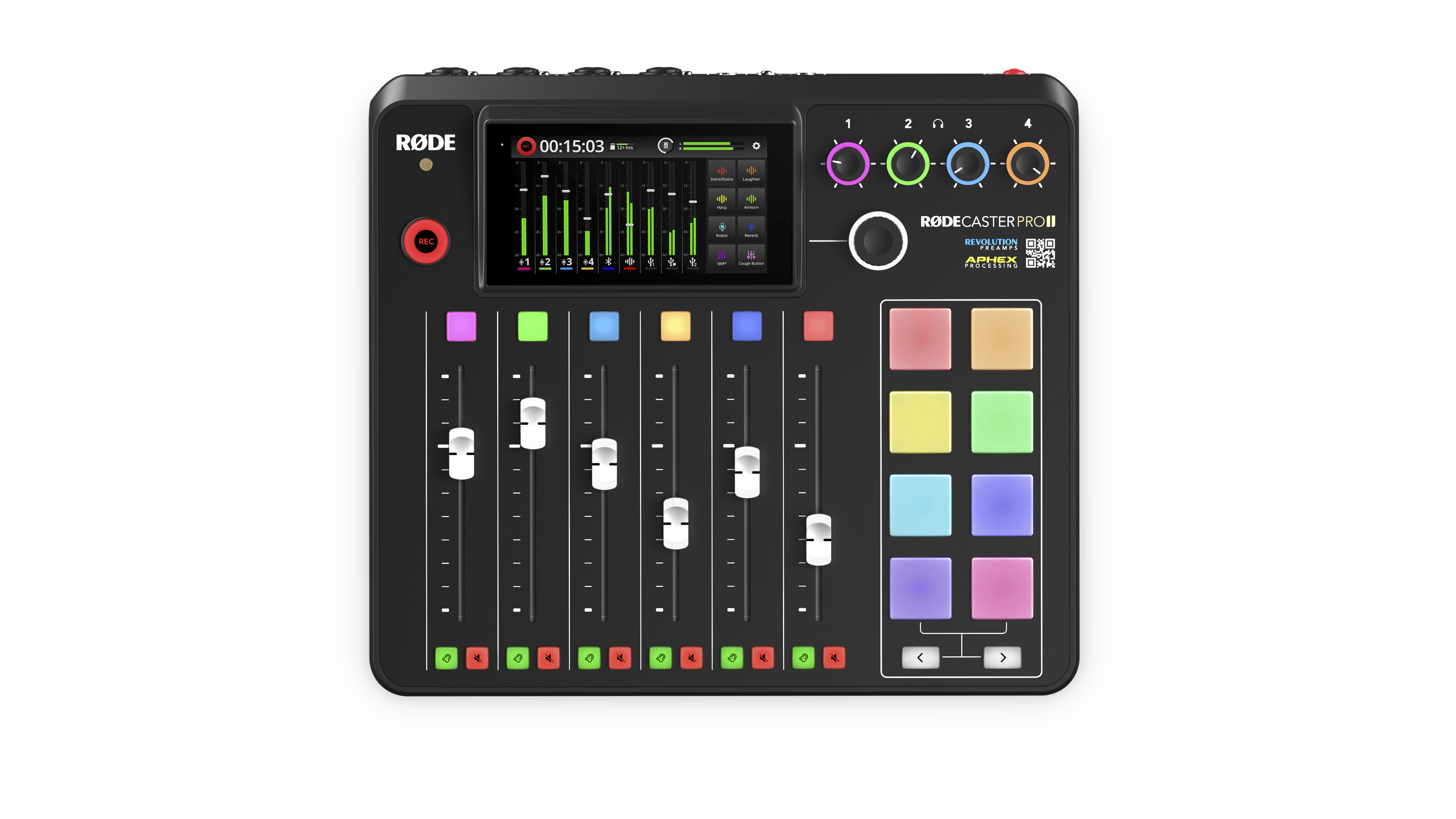RØDECaster Pro II top view