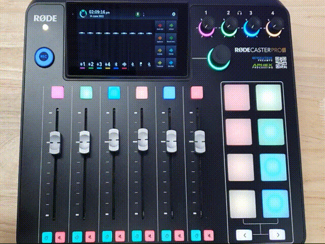 Back Channel mode activated on RØDECaster Pro II