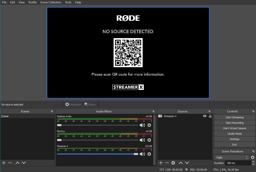 Video preview in OBS