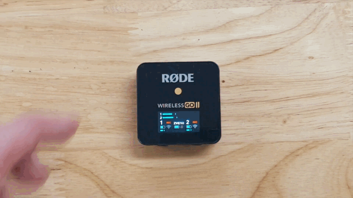 Switching between camera gain presets on the Wireless receiver