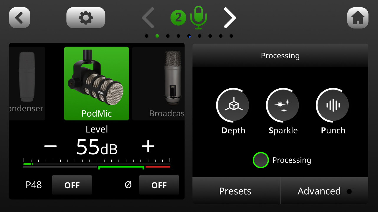 RØDECaster signal chain example