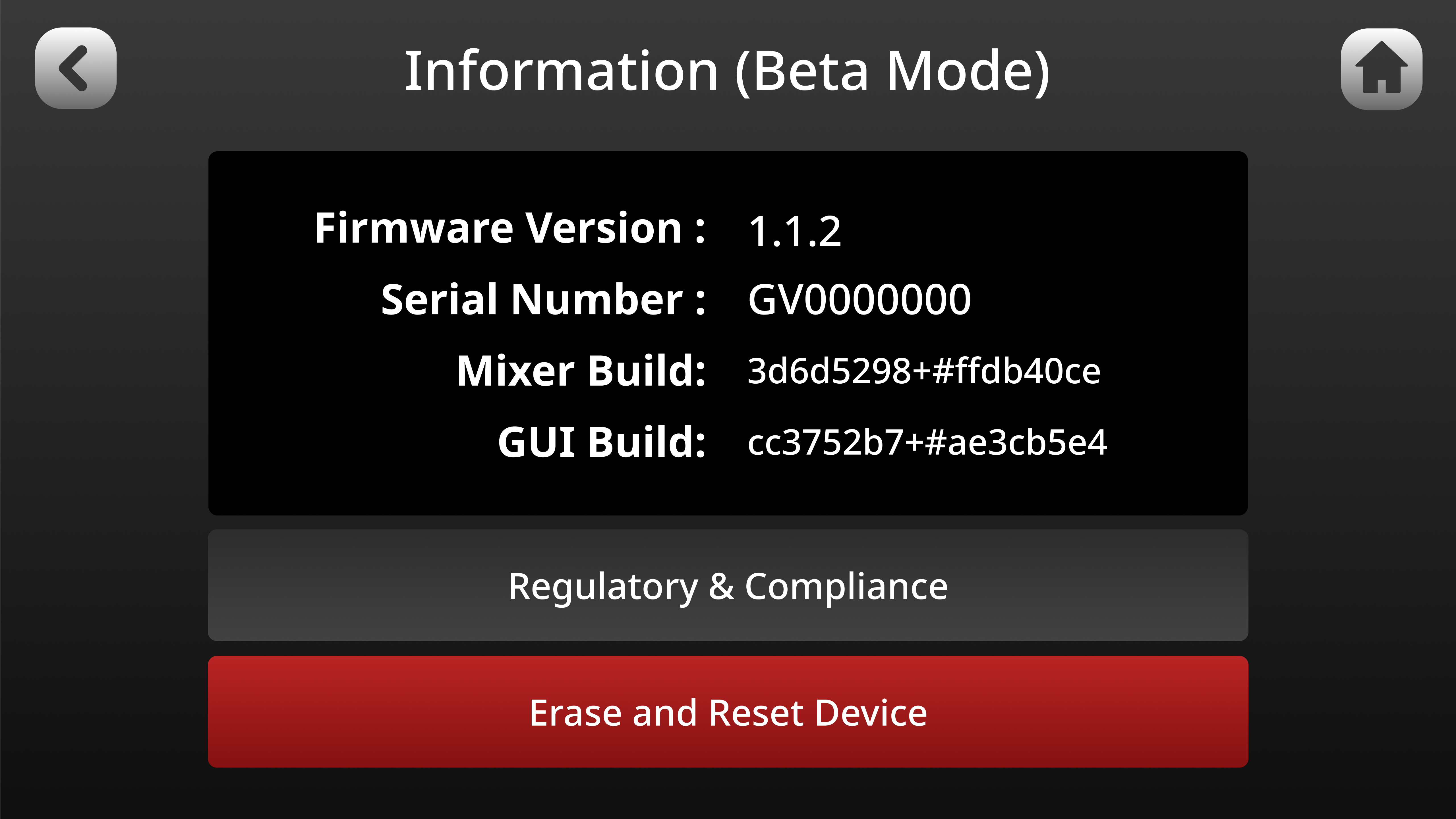 RØDECaster Pro II Beta Mode screen