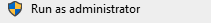 Run as Administrator option in Windows
