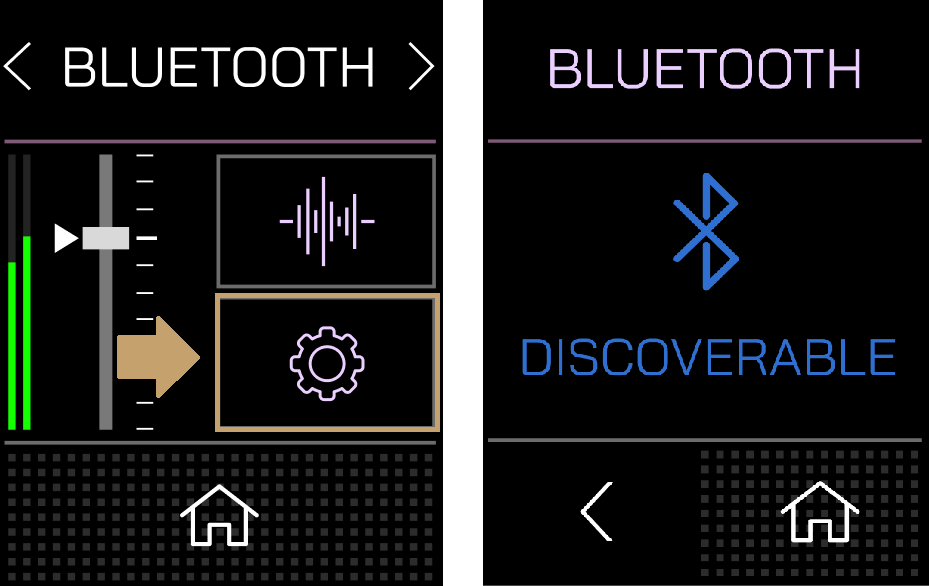 Bluetooth pairing screen on the RØDECaster Video
