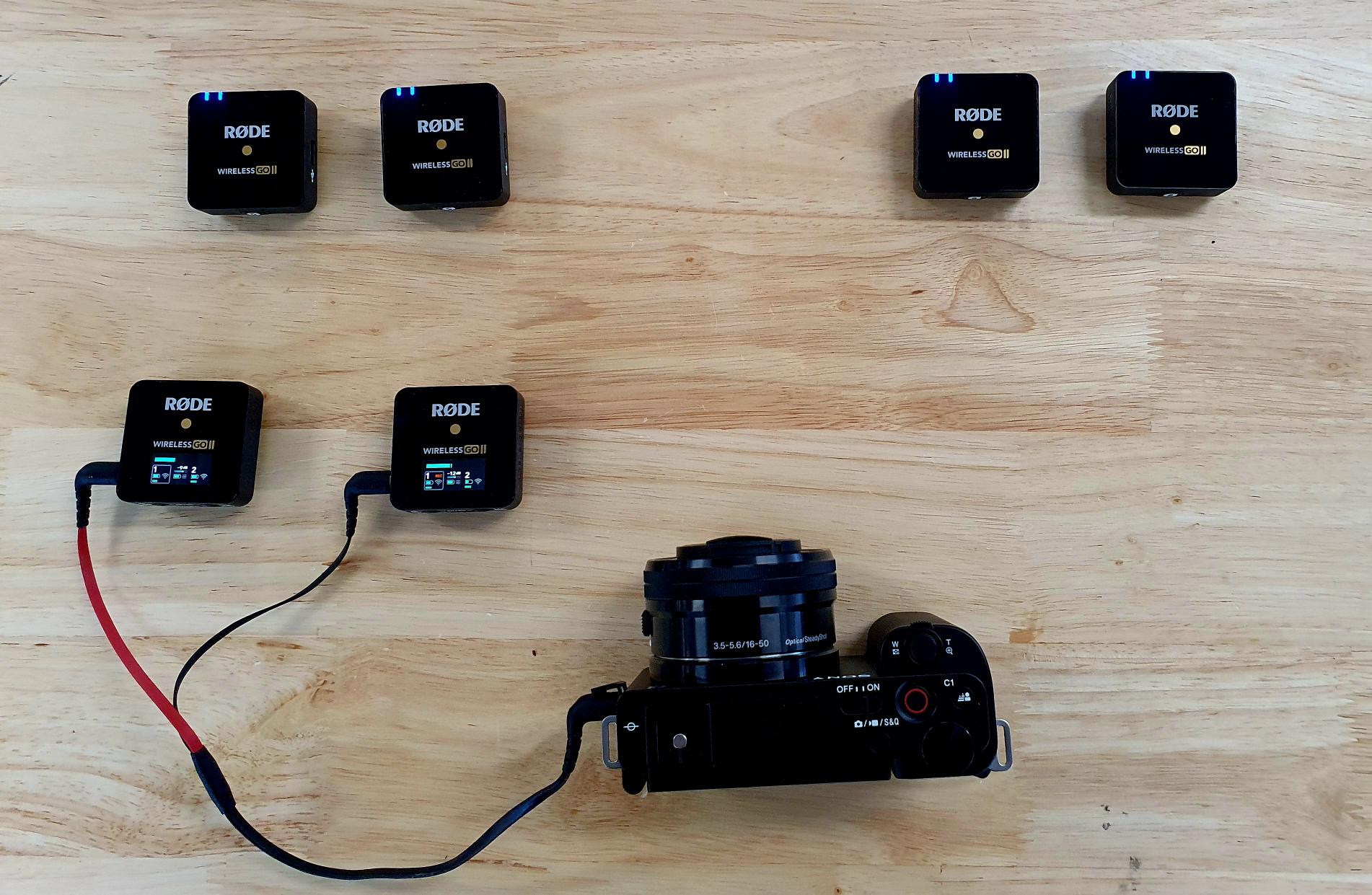 How to use multiple Wireless GO II kits with a camera R DE